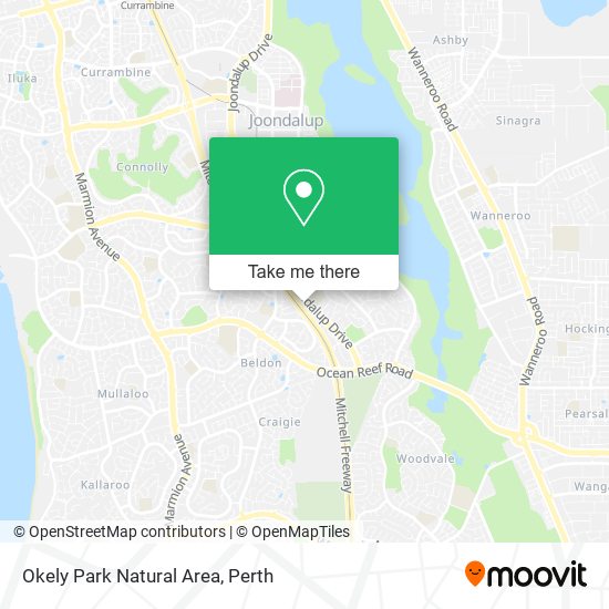 Okely Park Natural Area map