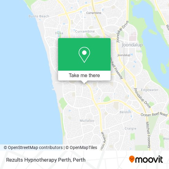 Mapa Rezults Hypnotherapy Perth