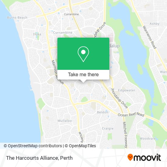 The Harcourts Alliance map