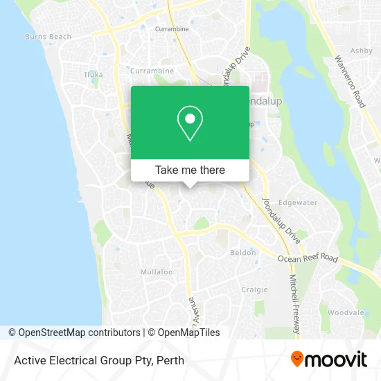 Mapa Active Electrical Group Pty