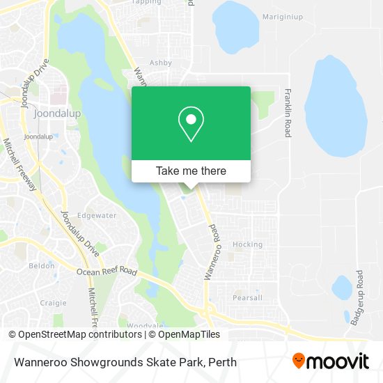 Wanneroo Showgrounds Skate Park map
