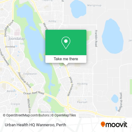Urban Health HQ Wanneroo map
