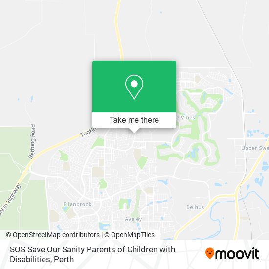 SOS Save Our Sanity Parents of Children with Disabilities map