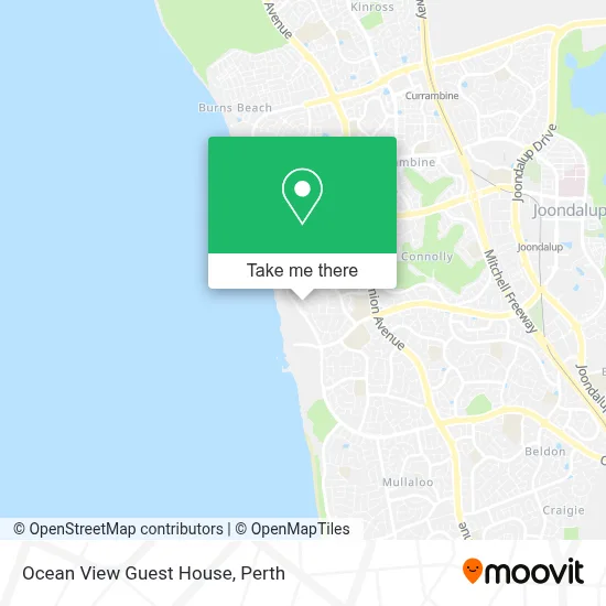 Mapa Ocean View Guest House