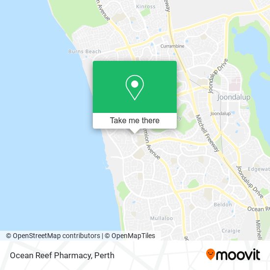 Mapa Ocean Reef Pharmacy