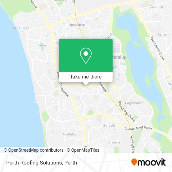 Mapa Perth Roofing Solutions