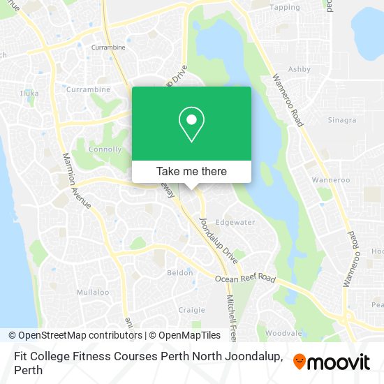 Fit College Fitness Courses Perth North Joondalup map