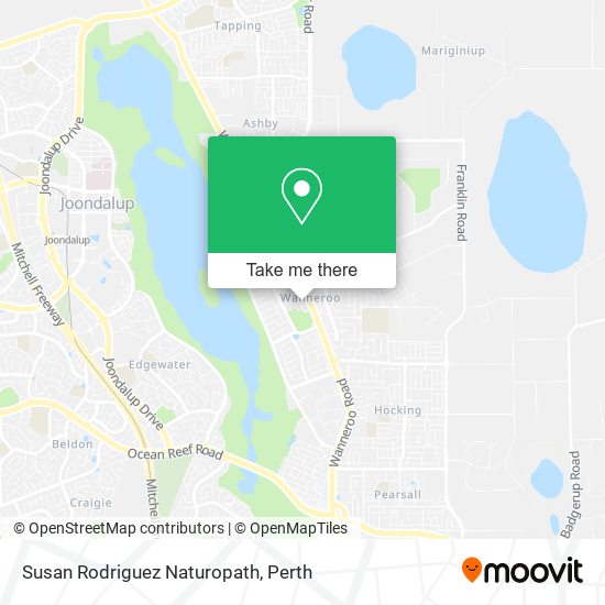 Susan Rodriguez Naturopath map