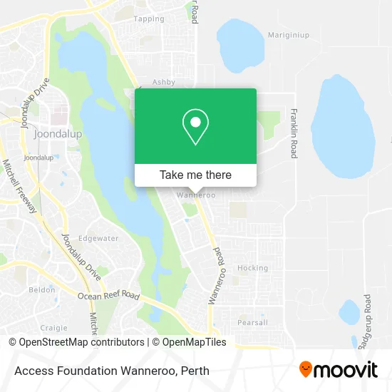 Mapa Access Foundation Wanneroo