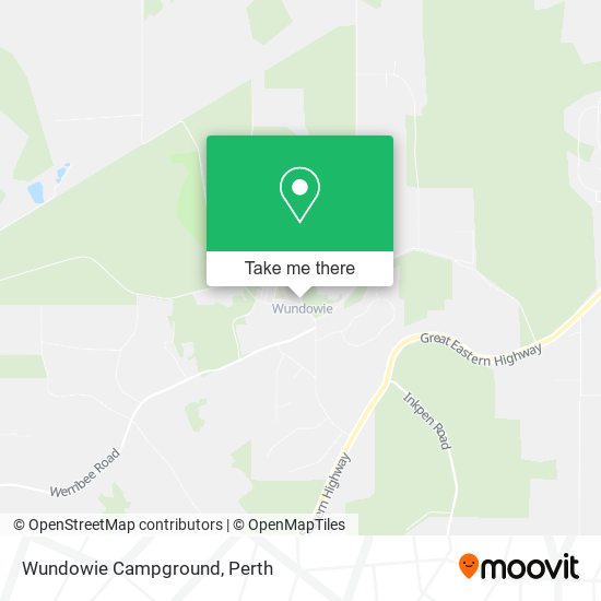 Mapa Wundowie Campground