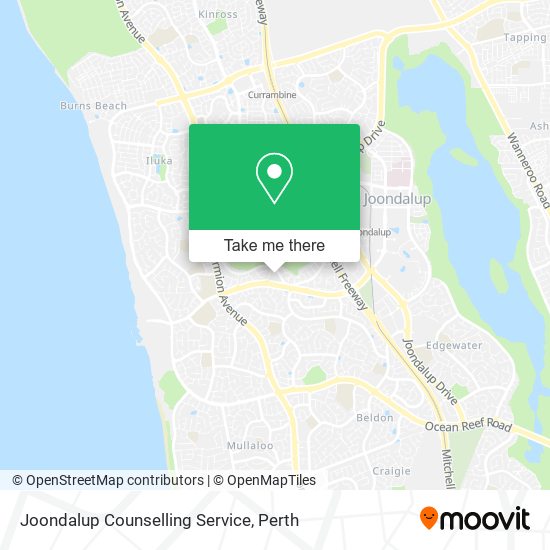 Mapa Joondalup Counselling Service