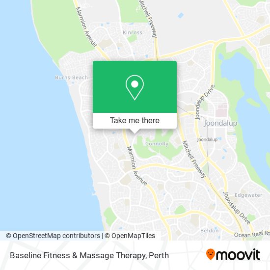Baseline Fitness & Massage Therapy map