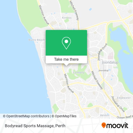 Mapa Bodyread Sports Massage