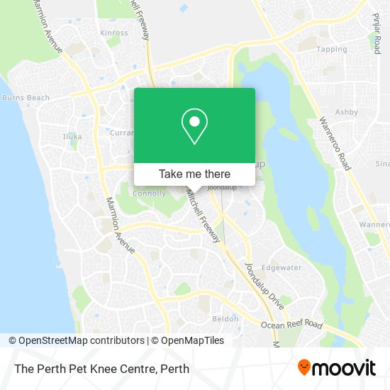 The Perth Pet Knee Centre map
