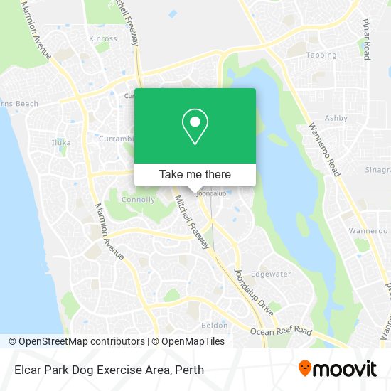 Elcar Park Dog Exercise Area map