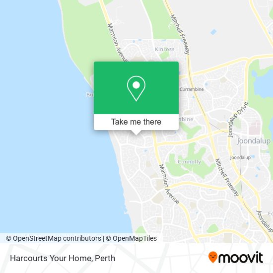 Harcourts Your Home map