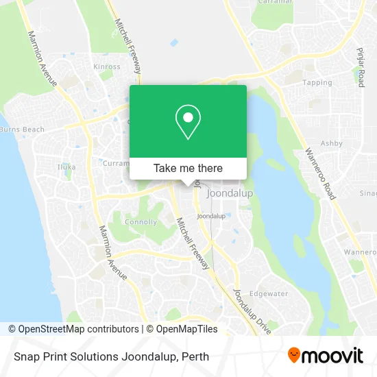 Mapa Snap Print Solutions Joondalup