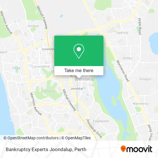 Bankruptcy Experts Joondalup map
