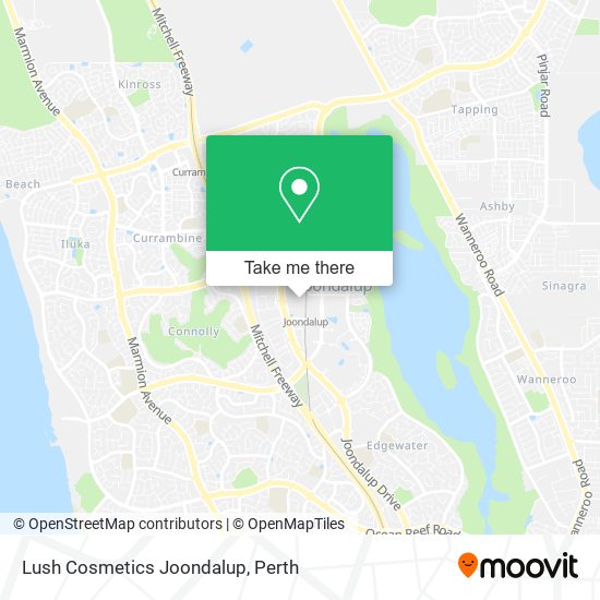 Lush Cosmetics Joondalup map