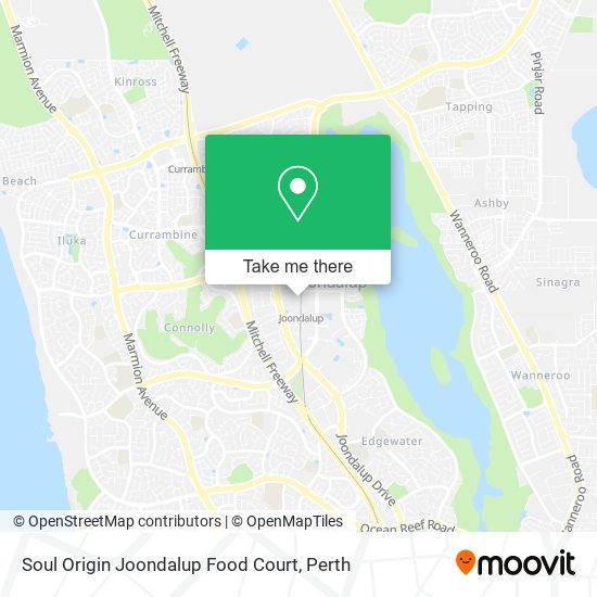 Soul Origin Joondalup Food Court map