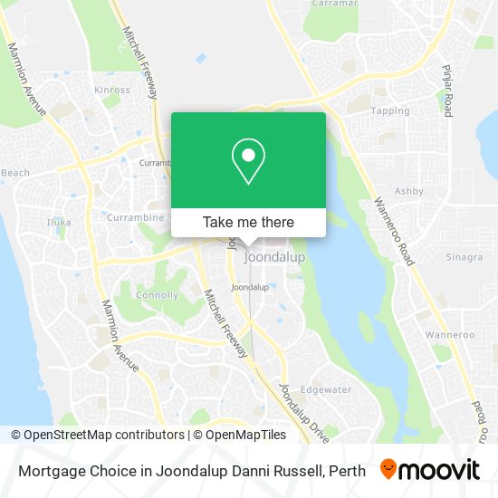Mortgage Choice in Joondalup Danni Russell map