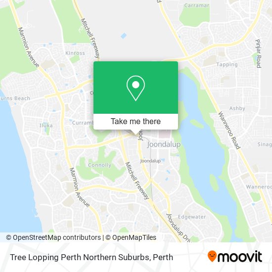 Tree Lopping Perth Northern Suburbs map