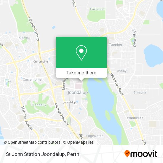 St John Station Joondalup map