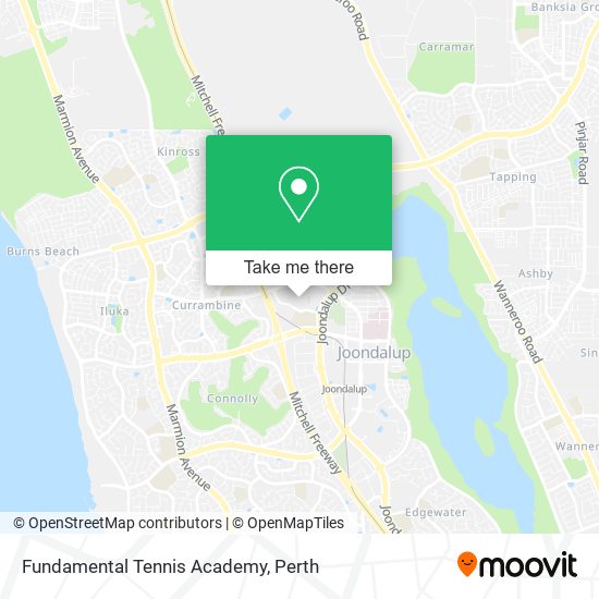 Fundamental Tennis Academy map