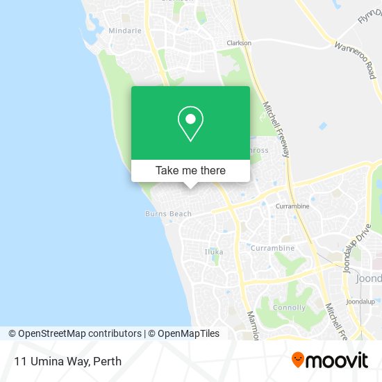 Mapa 11 Umina Way