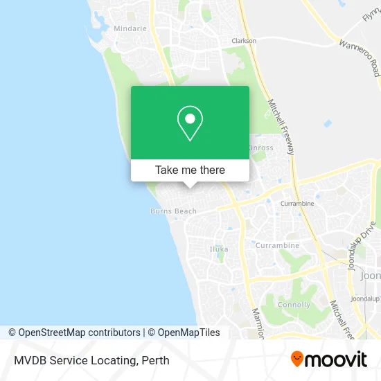 Mapa MVDB Service Locating