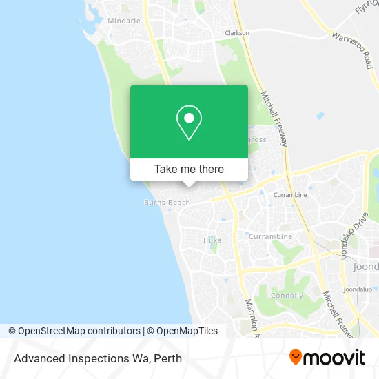 Mapa Advanced Inspections Wa