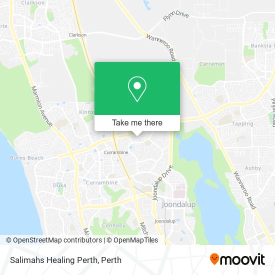 Salimahs Healing Perth map