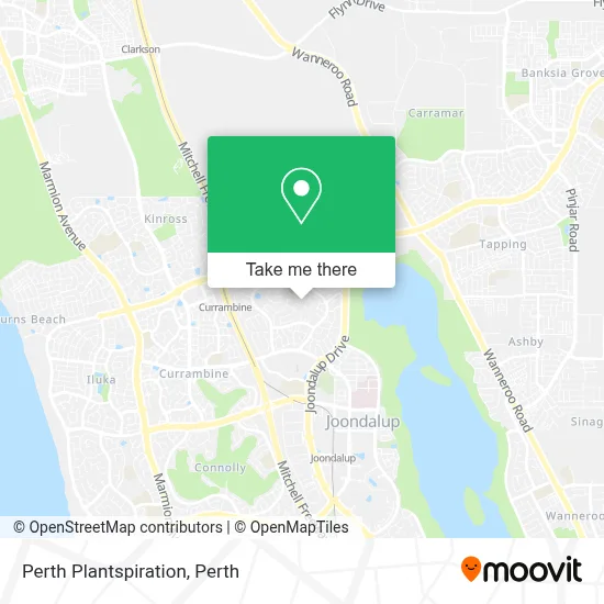 Mapa Perth Plantspiration