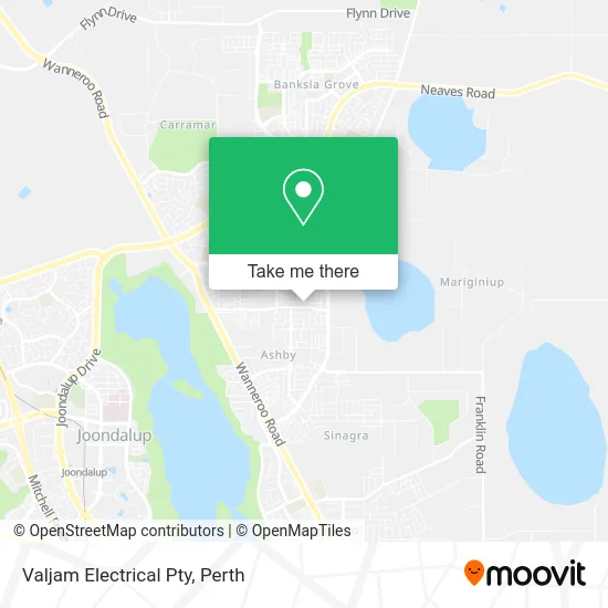 Mapa Valjam Electrical Pty