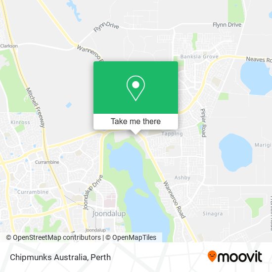 Chipmunks Australia map