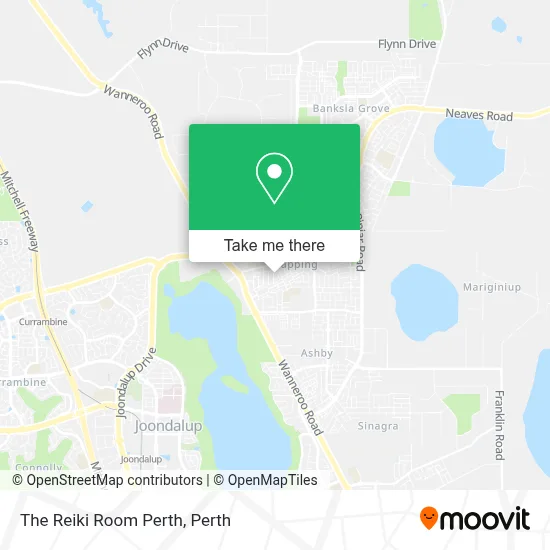 Mapa The Reiki Room Perth