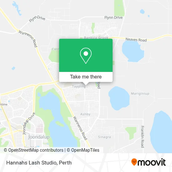 Mapa Hannahs Lash Studio