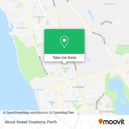 About Sweet Creations map