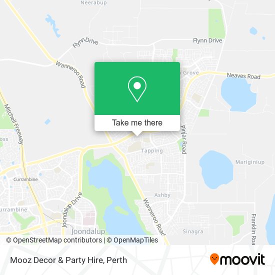 Mooz Decor & Party Hire map