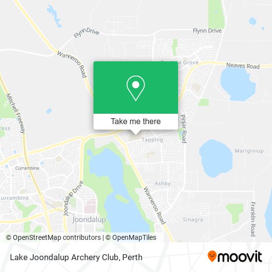 Lake Joondalup Archery Club map