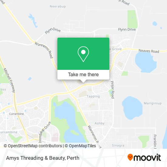 Amys Threading & Beauty map