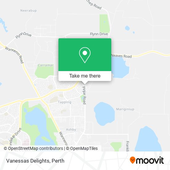 Vanessas Delights map