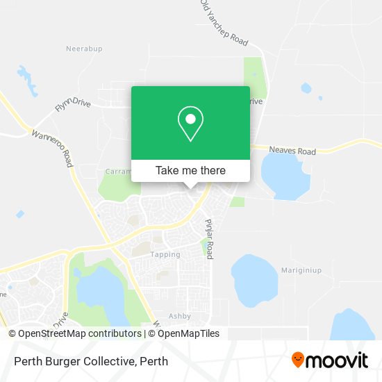 Perth Burger Collective map