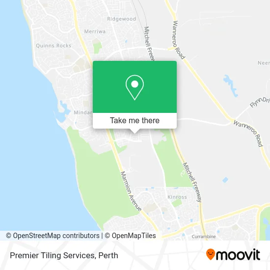 Mapa Premier Tiling Services