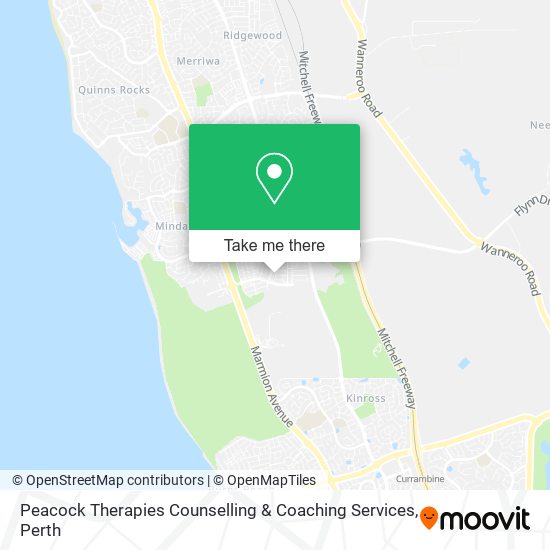 Peacock Therapies Counselling & Coaching Services map