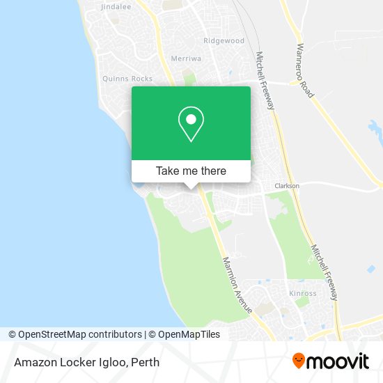 Mapa Amazon Locker Igloo