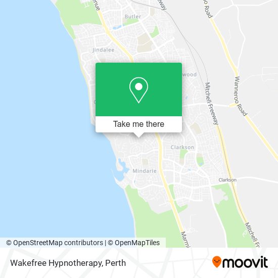 Wakefree Hypnotherapy map