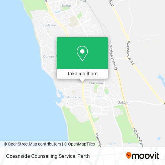 Oceanside Counselling Service map