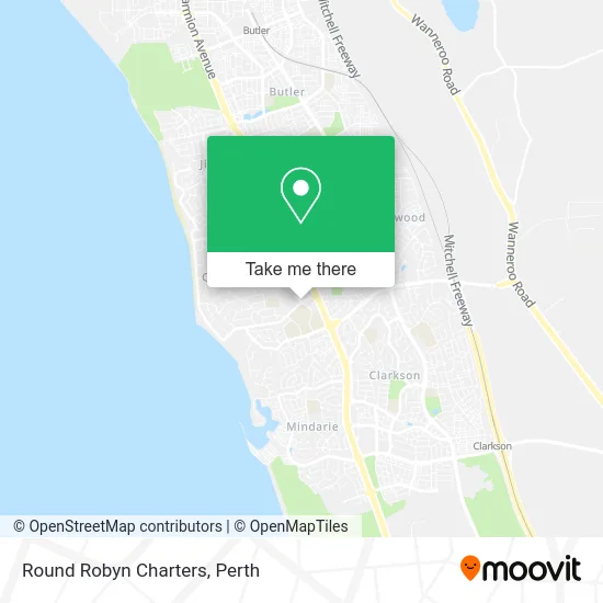 Mapa Round Robyn Charters