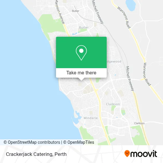 Mapa Crackerjack Catering